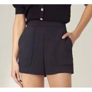 Aritzia Wilfred Bossier Black Vegan Suede Shorts Size XXS